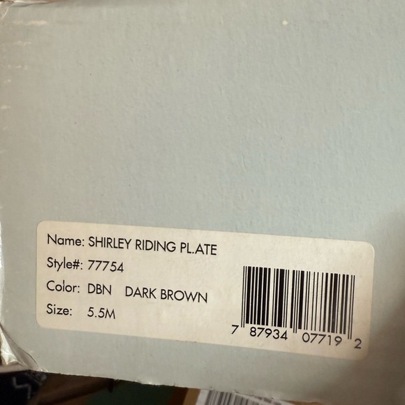 Frye Dark Brown Leather Shirley Riding Plate Boots - Picture 7 of 9